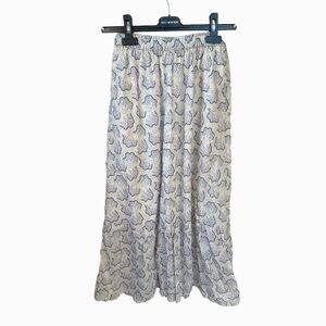 ANNA SUI for UNIQLO Printed Midi Flare Skirt XS